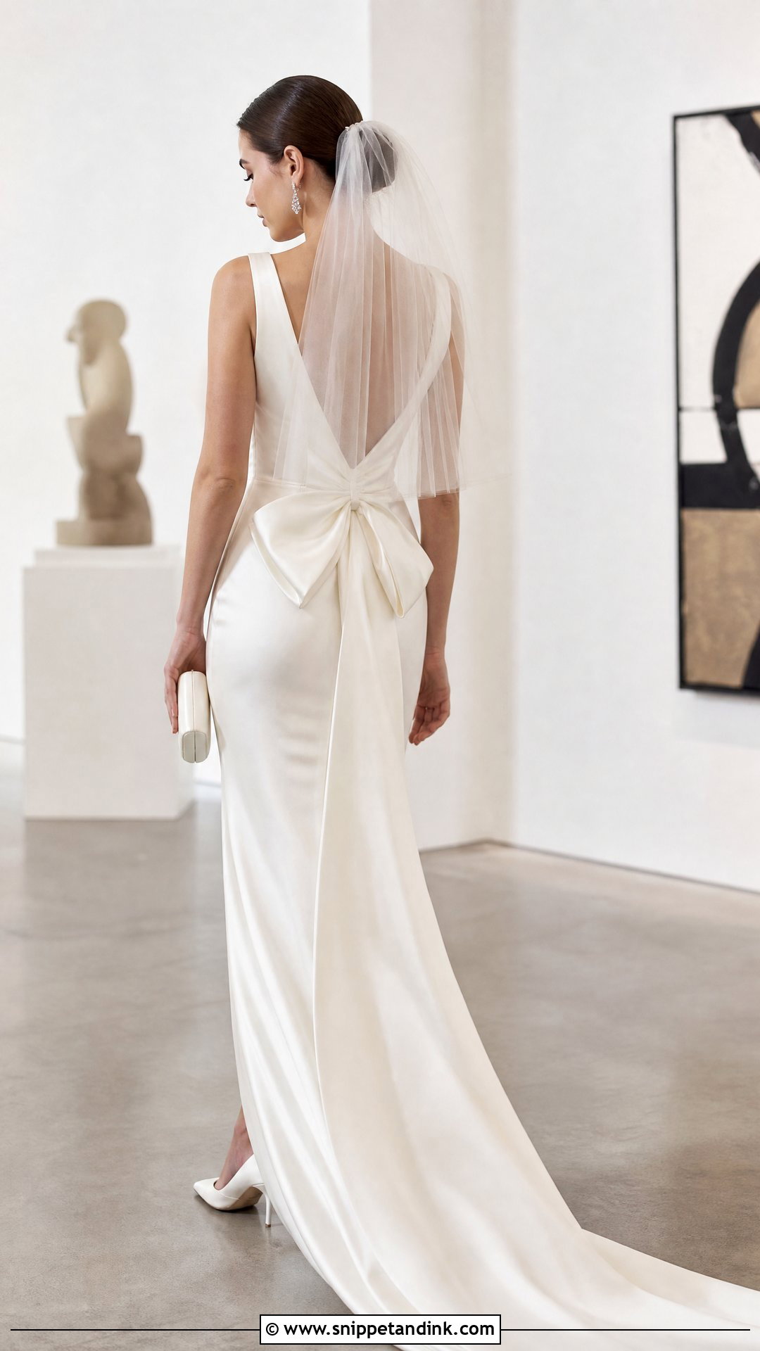 Prada Bow Detail Wedding Dress - Snippet and Ink - 20 Prada Wedding Dress Ideas