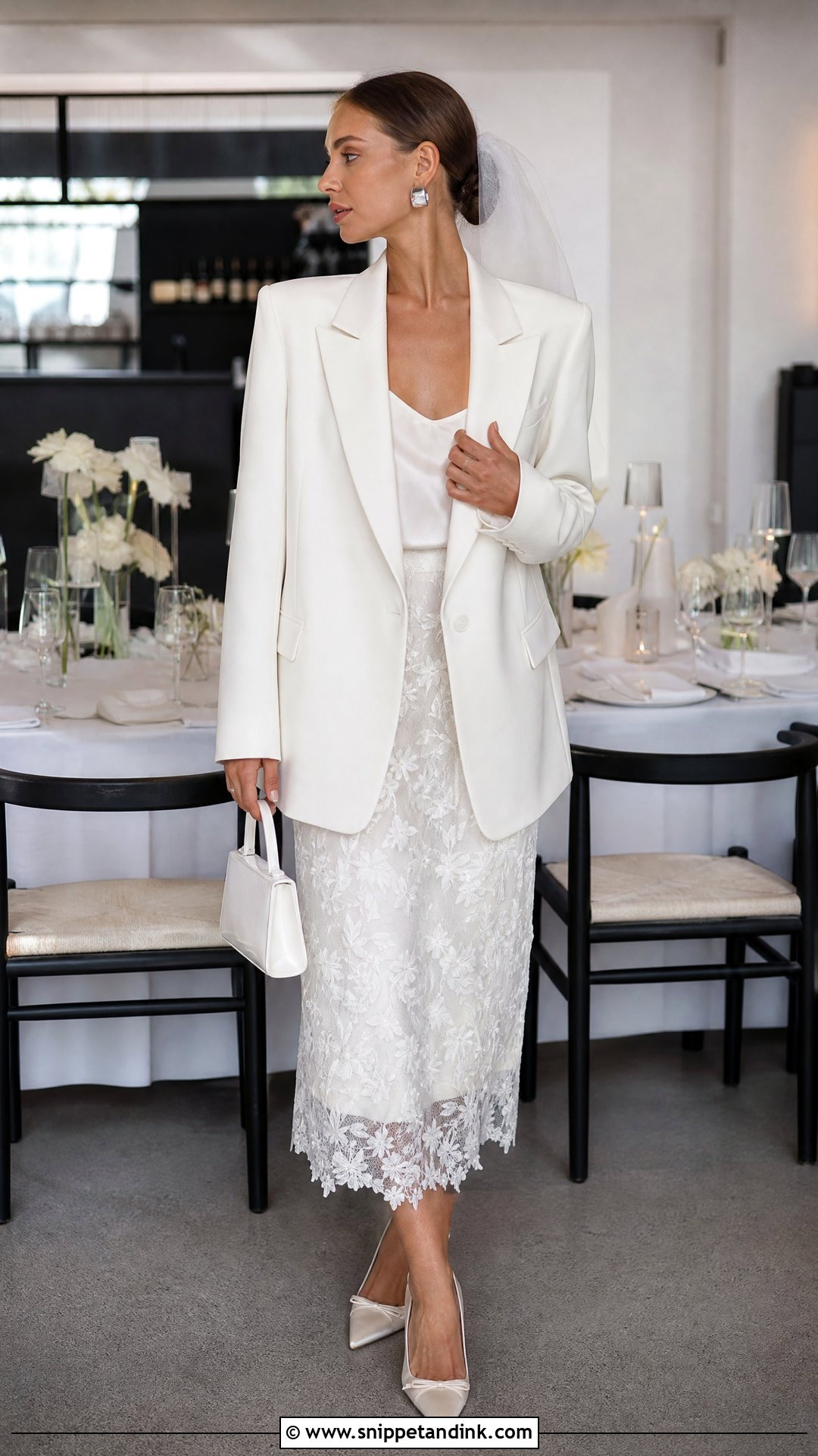 Prada Bridal Blazer And Skirt - Snippet and Ink - 20 Prada Wedding Dress Ideas