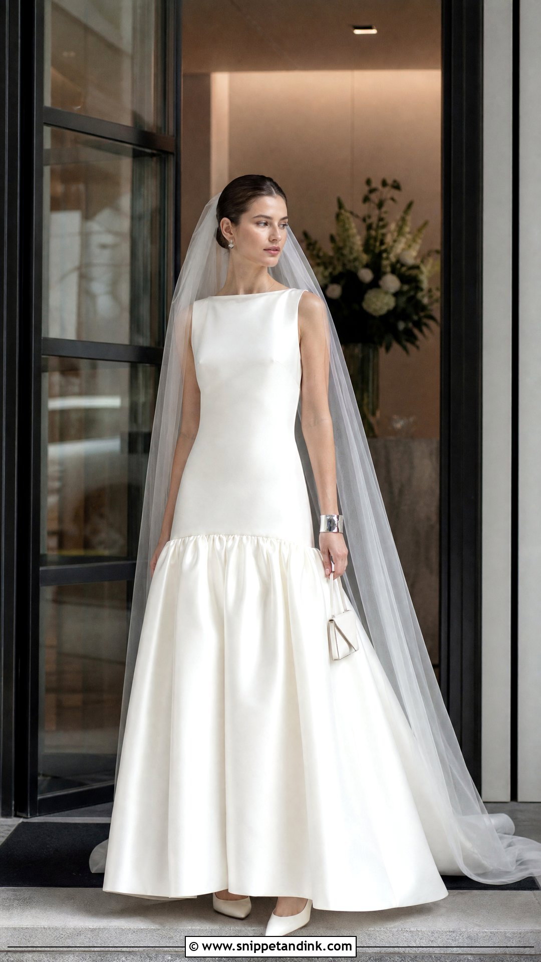 Prada Drop Waist Wedding Dress - Snippet and Ink - 20 Prada Wedding Dress Ideas