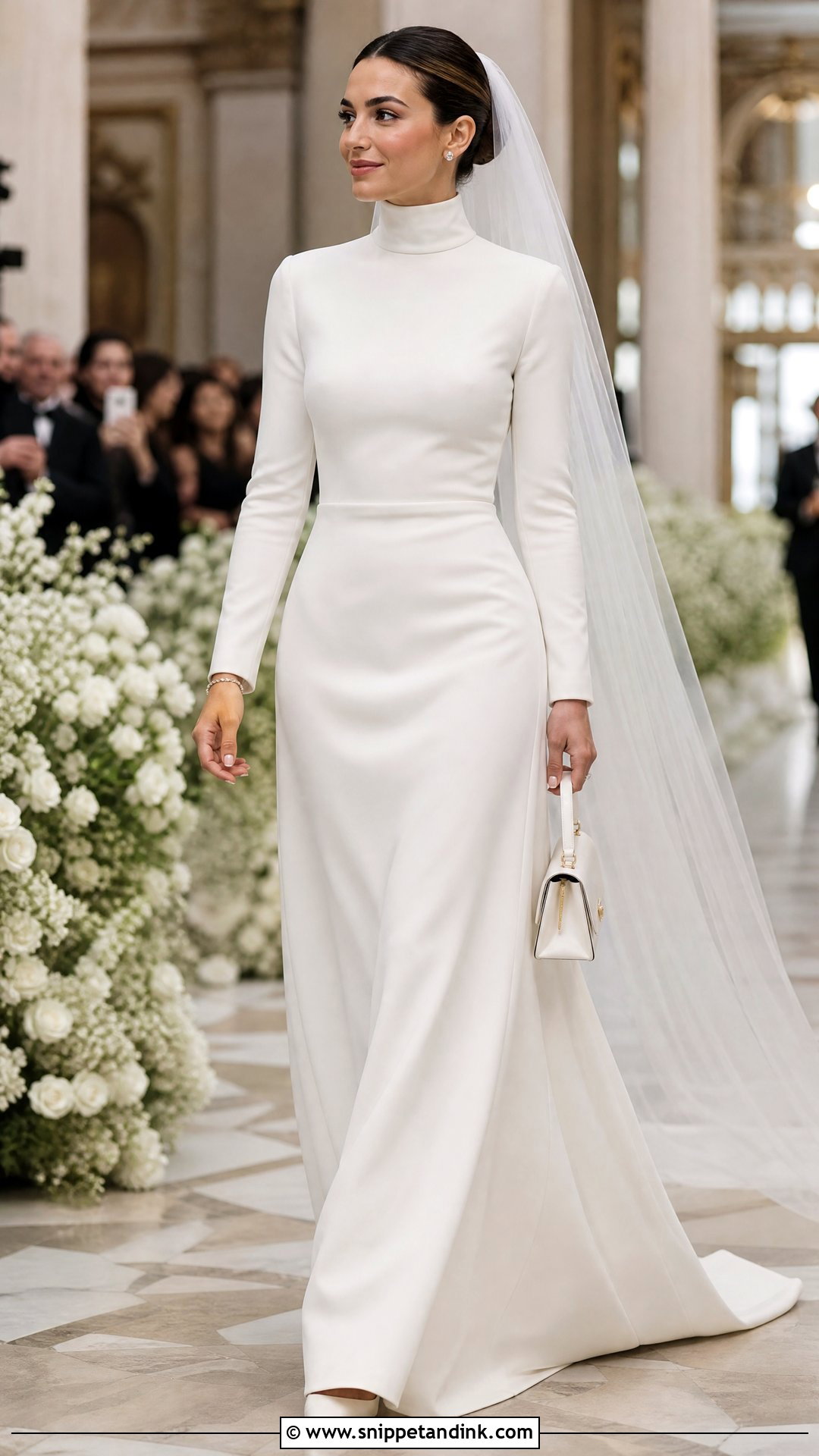 Prada High Neck Wedding Dress - Snippet and Ink - 20 Prada Wedding Dress Ideas
