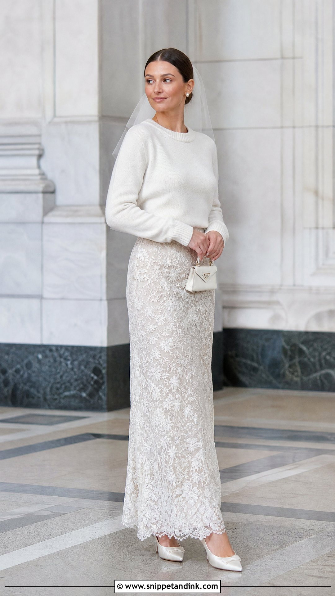 Prada Lace Skirt Wedding Dress - Snippet and Ink - 20 Prada Wedding Dress Ideas