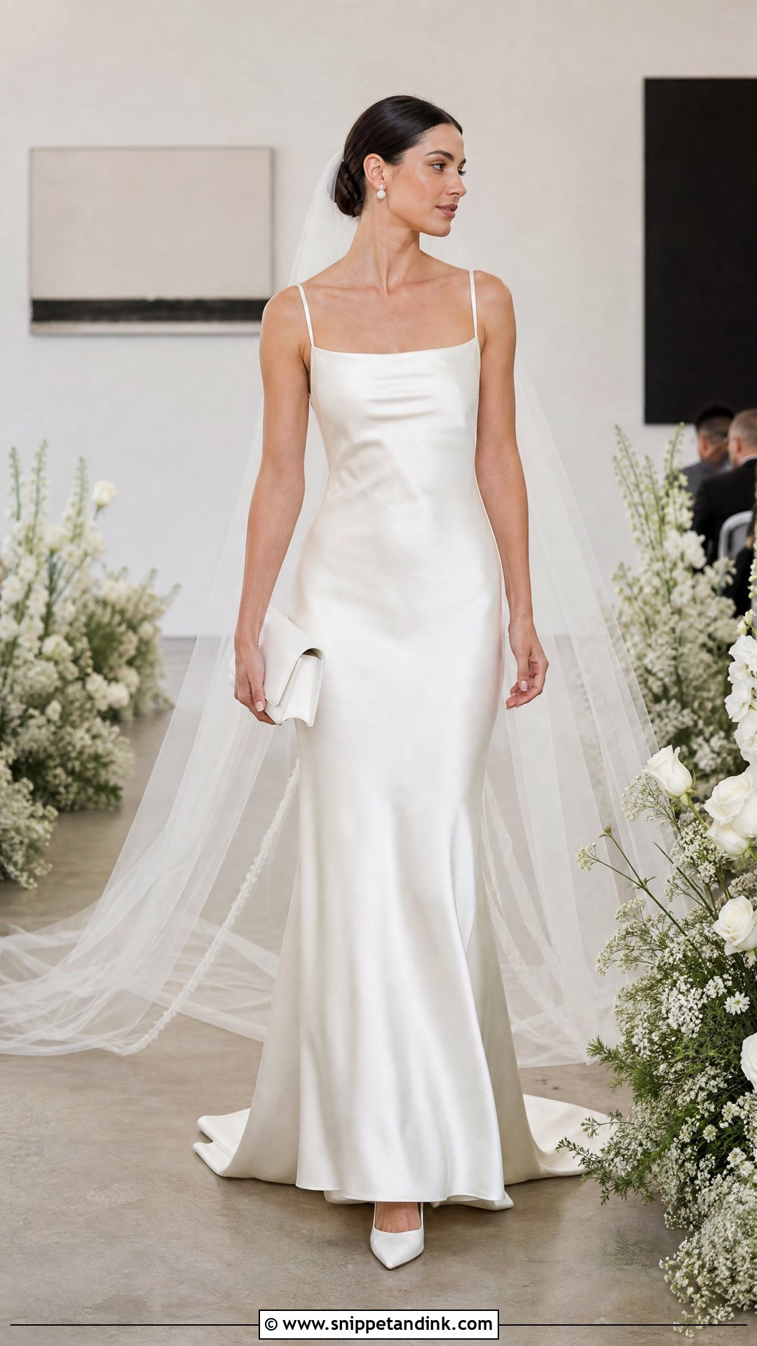 Prada Satin Column Wedding Dress - Snippet and Ink - 20 Prada Wedding Dress Ideas