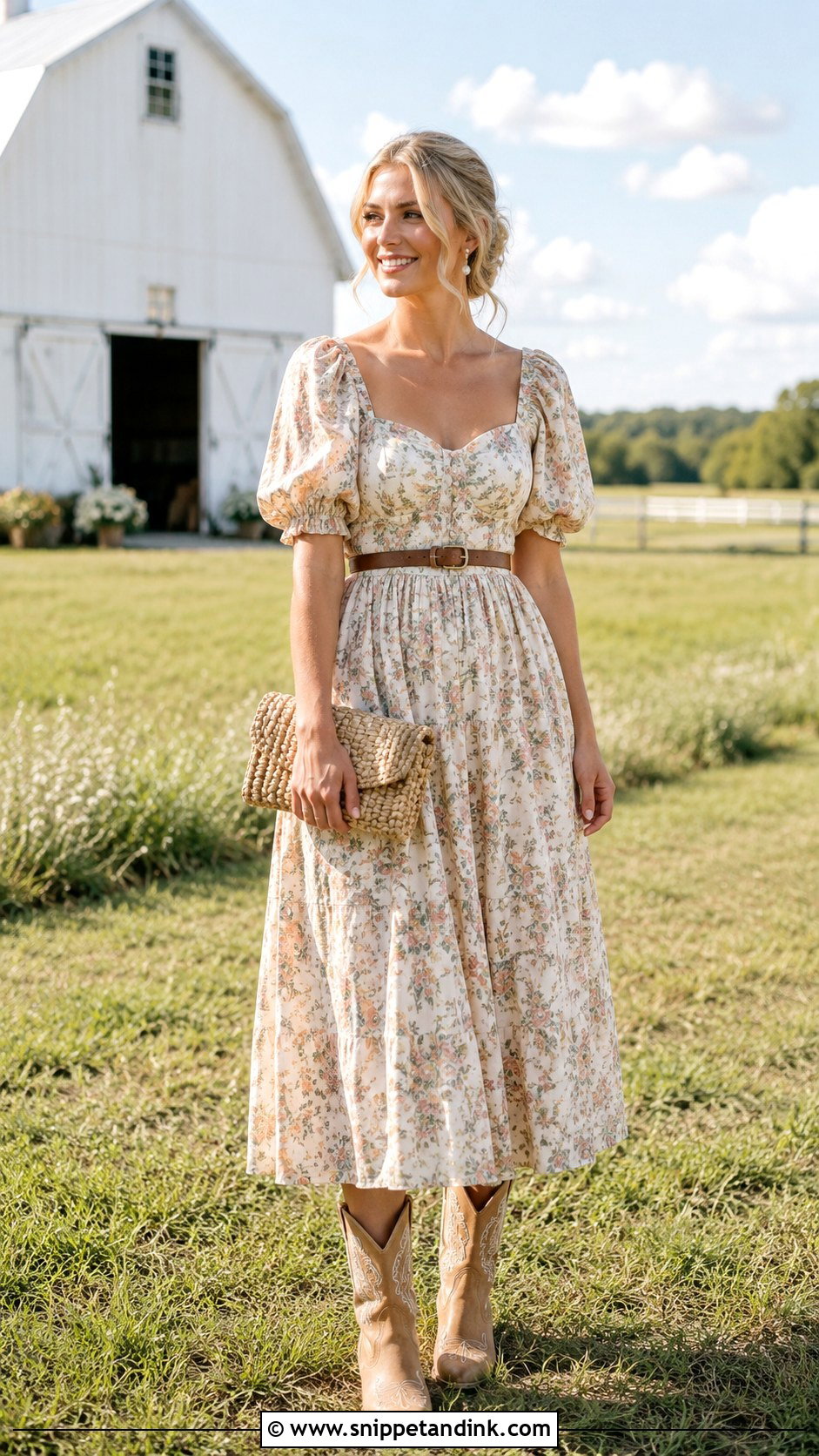 Prairie Dress Cowgirl Wedding Outfit - Snippet and Ink - 20 Cowgirl Wedding Outfit Ideas