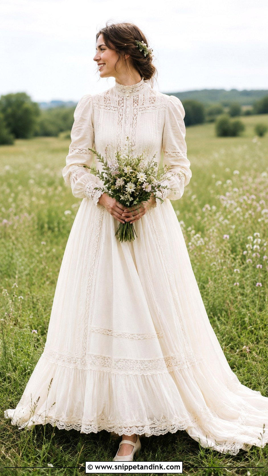 Prairie Wedding Dress - Snippet and Ink - 25 Vintage Hippie Wedding Dress Ideas