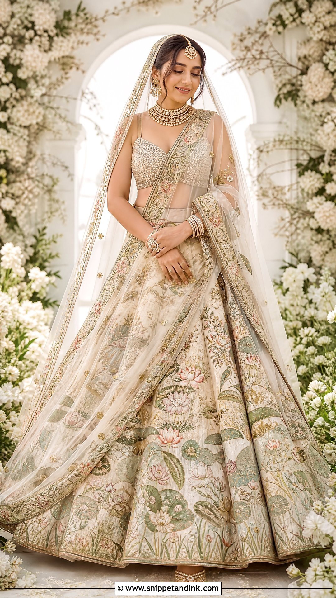Prajakta Koli Pichwai Wedding Lehenga - Snippet and Ink - 20 Prajakta Koli Wedding Outfits