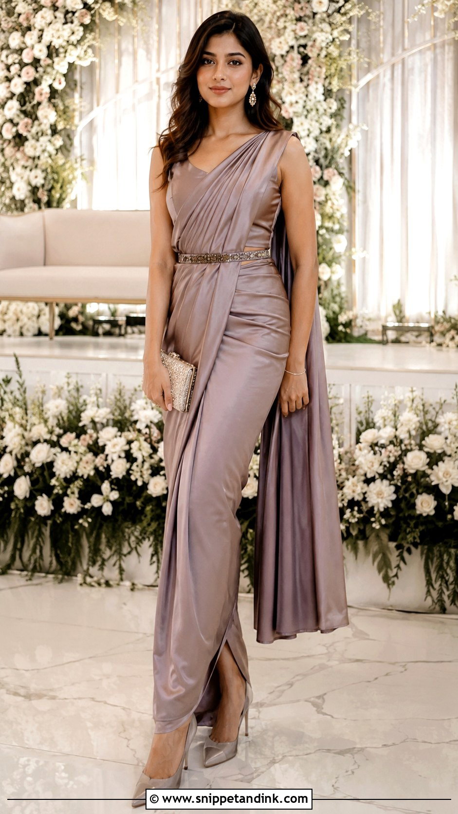 Pre Draped Saree For Brother Wedding - Snippet and Ink - 25 Brother Wedding Dress for Sister Ideas