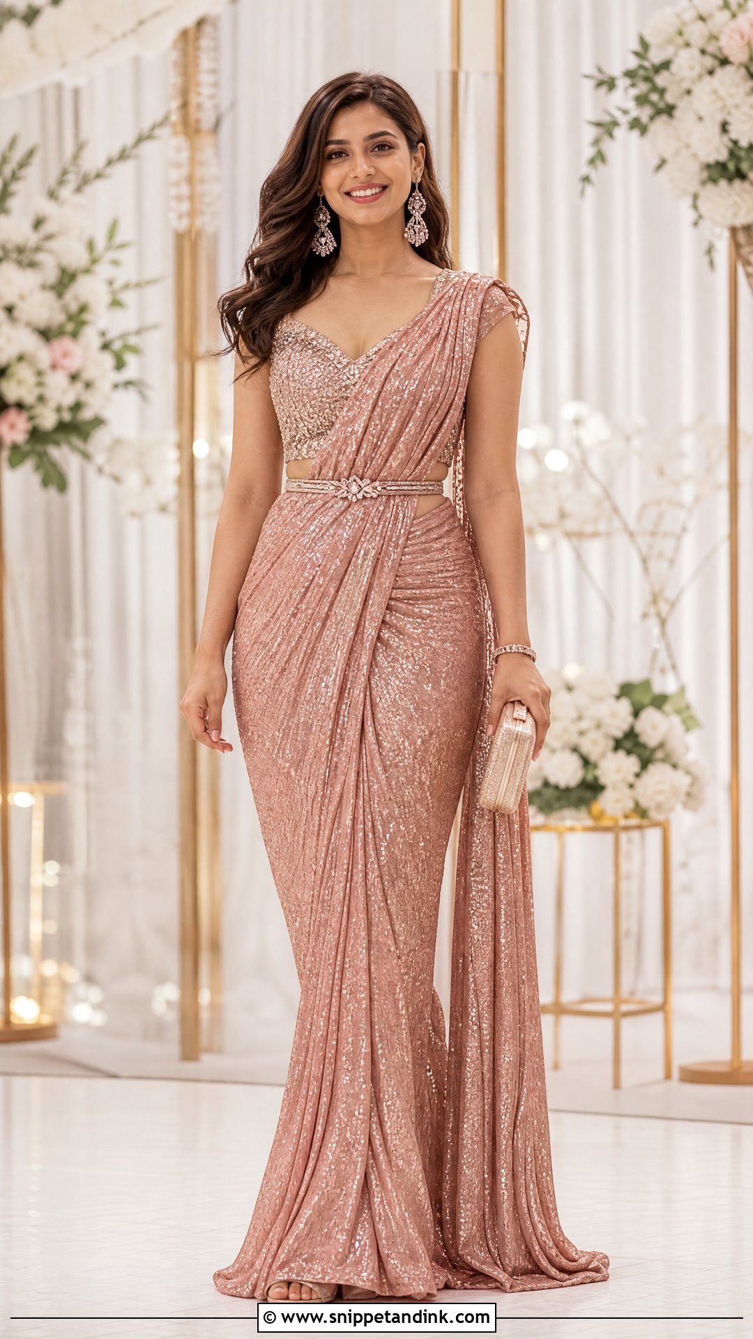 Pre Draped Saree For Indian Wedding - Snippet and Ink - 25 Indian Wedding Dresses for Girls