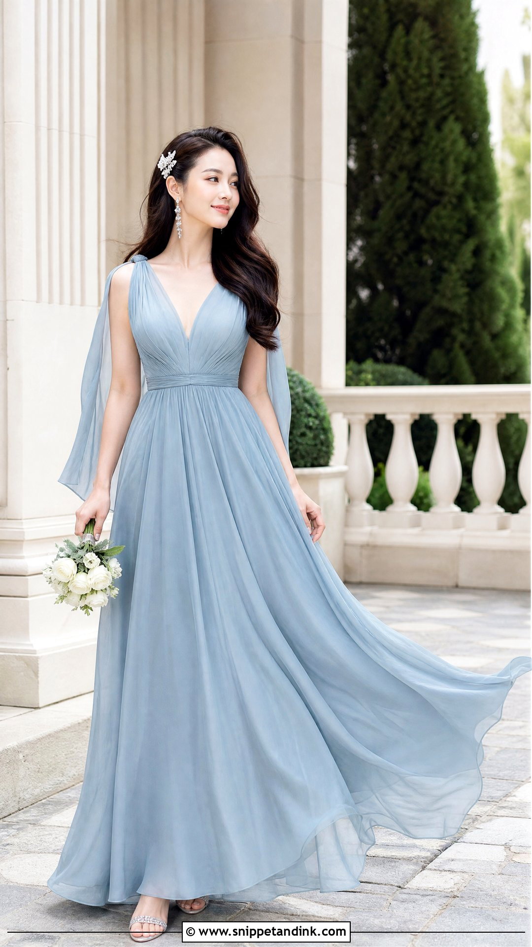 Pre Wedding Blue Gown - Snippet and Ink - 20 Pre Wedding Gowns