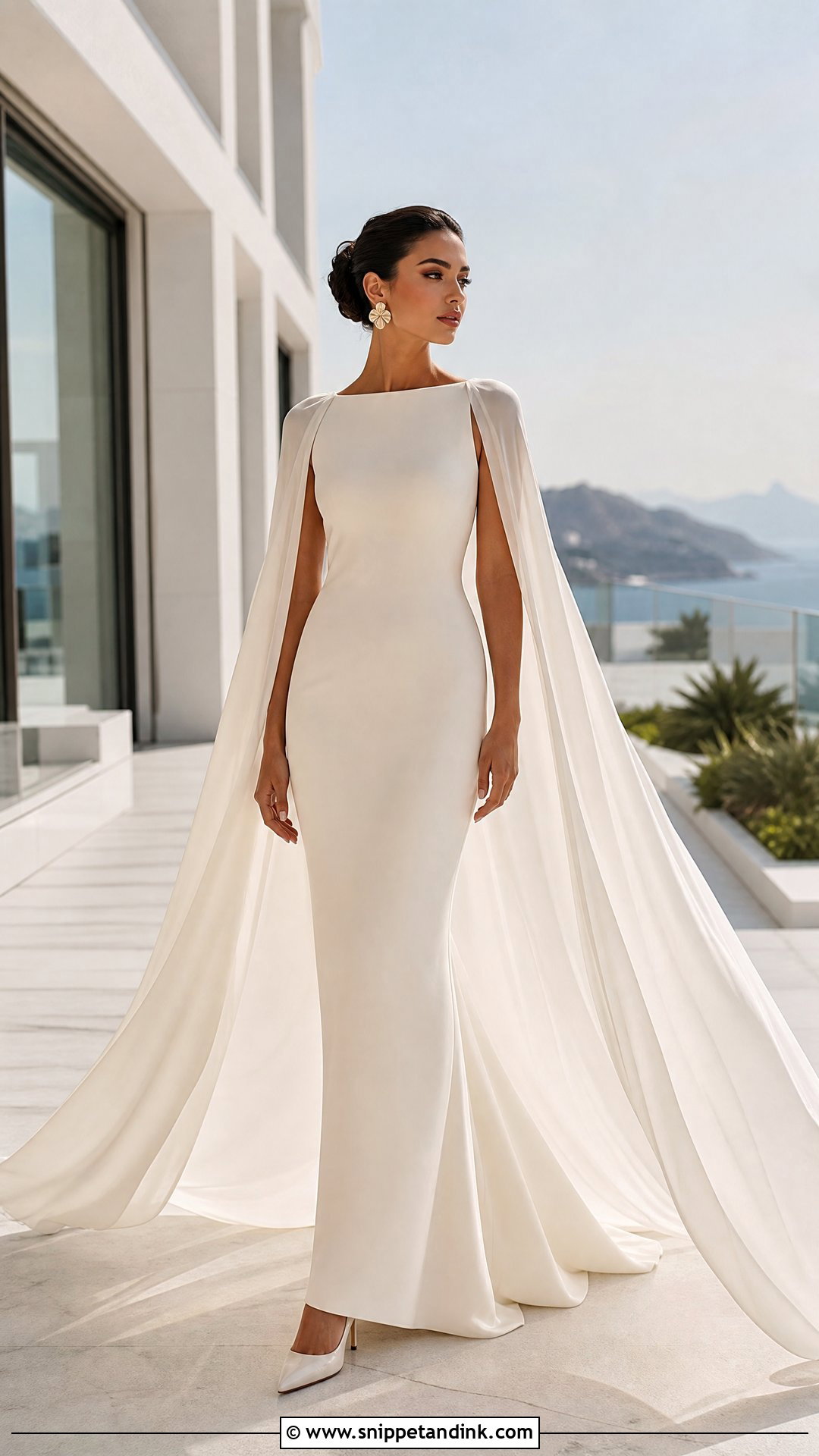 Pre Wedding Cape Gown - Snippet and Ink - 20 Pre Wedding Gowns