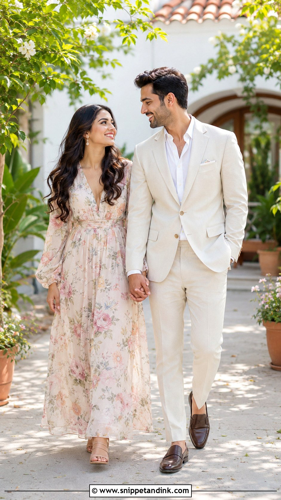 Pre Wedding Garden Dress And Light Suit - Snippet and Ink - 25 Pre Wedding Dress Ideas for Couple