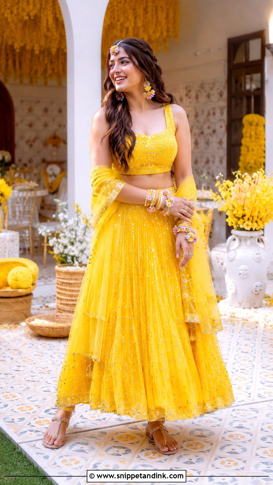 Pre Wedding Haldi Outfit - Snippet and Ink - 30 Pre Wedding Outfit Ideas