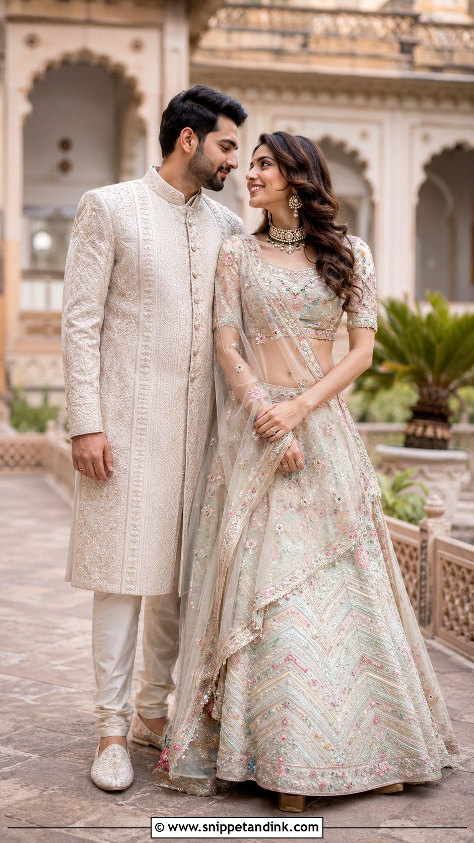 Pre Wedding Lehenga And Sherwani - Snippet and Ink - 25 Pre Wedding Dress Ideas for Couple