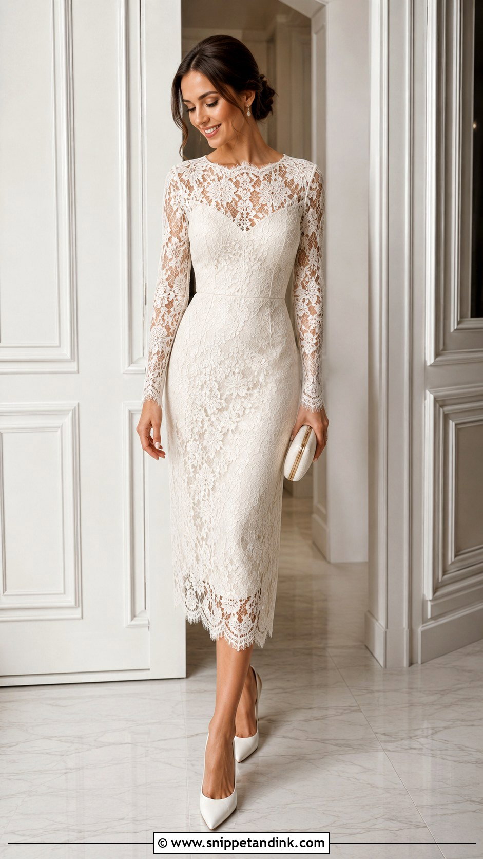 Pre Wedding Long Sleeve Dress - Snippet and Ink - 30 Pre Wedding Dress Ideas
