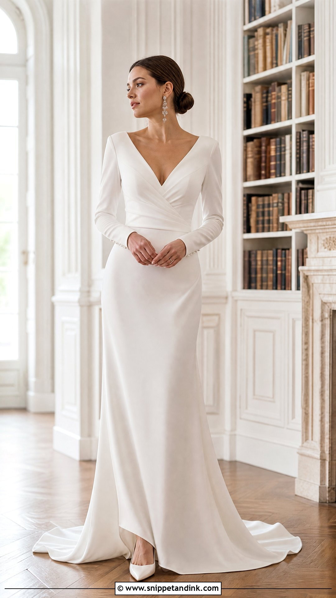 Pre Wedding Long Sleeve Gown - Snippet and Ink - 20 Pre Wedding Gowns