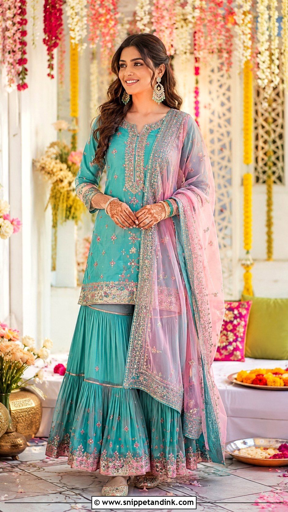 Pre Wedding Mehndi Outfit - Snippet and Ink - 30 Pre Wedding Outfit Ideas