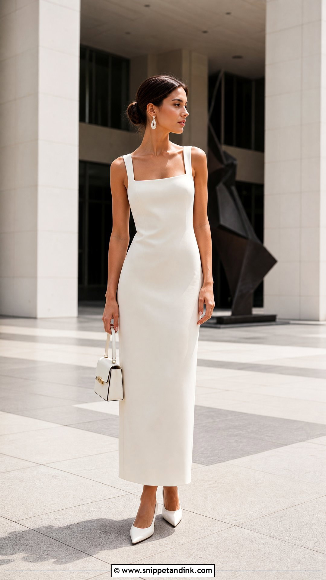 Pre Wedding Minimalist Crepe Gown - Snippet and Ink - 20 Pre Wedding Gowns