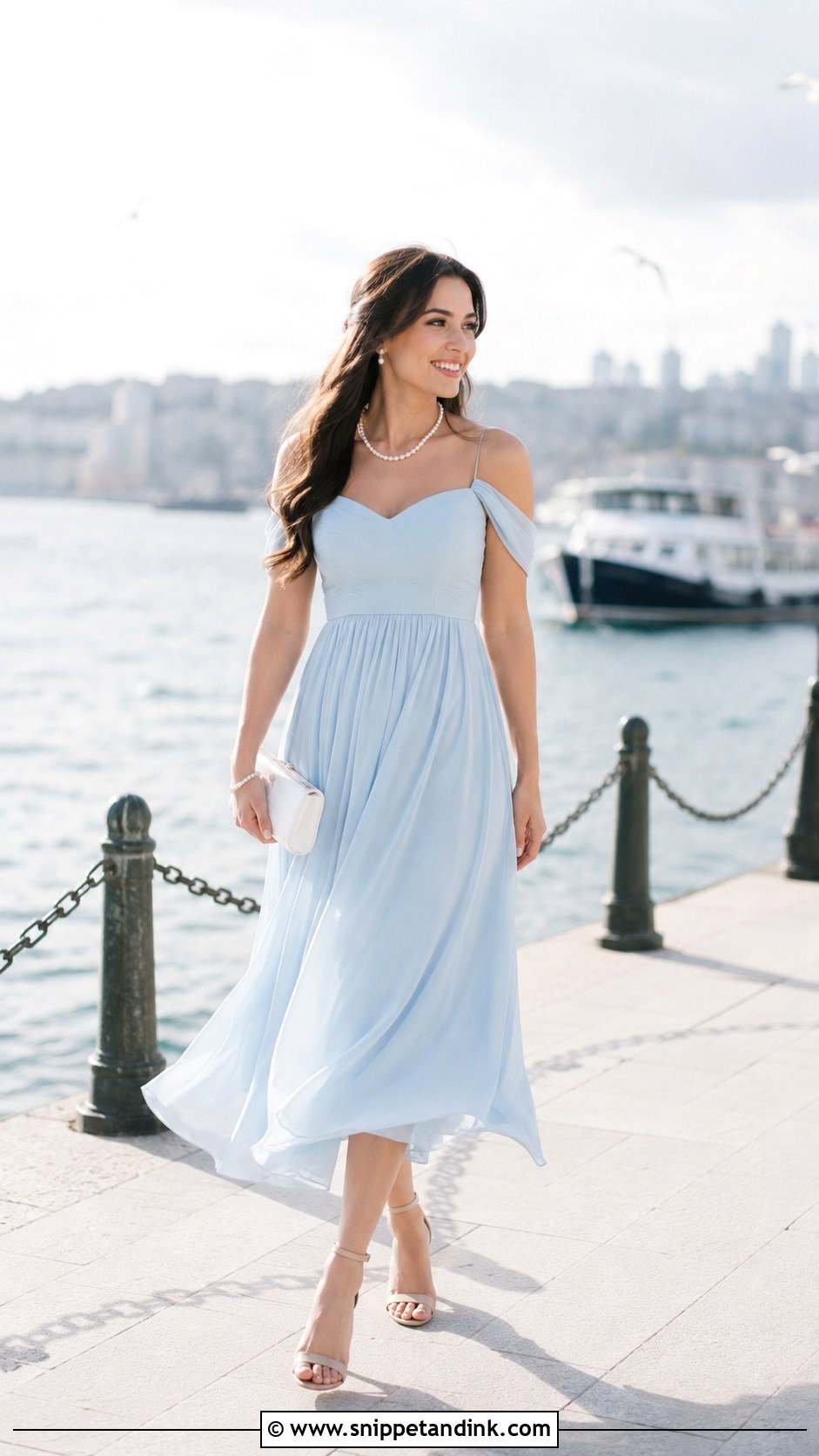 Pre Wedding Pastel Blue Dress - Snippet and Ink - 30 Pre Wedding Dress Ideas