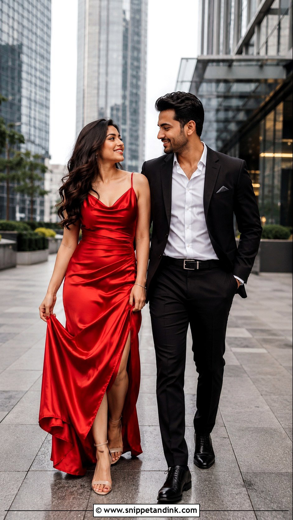 Pre Wedding Red Dress And Black Suit - Snippet and Ink - 25 Pre Wedding Dress Ideas for Couple