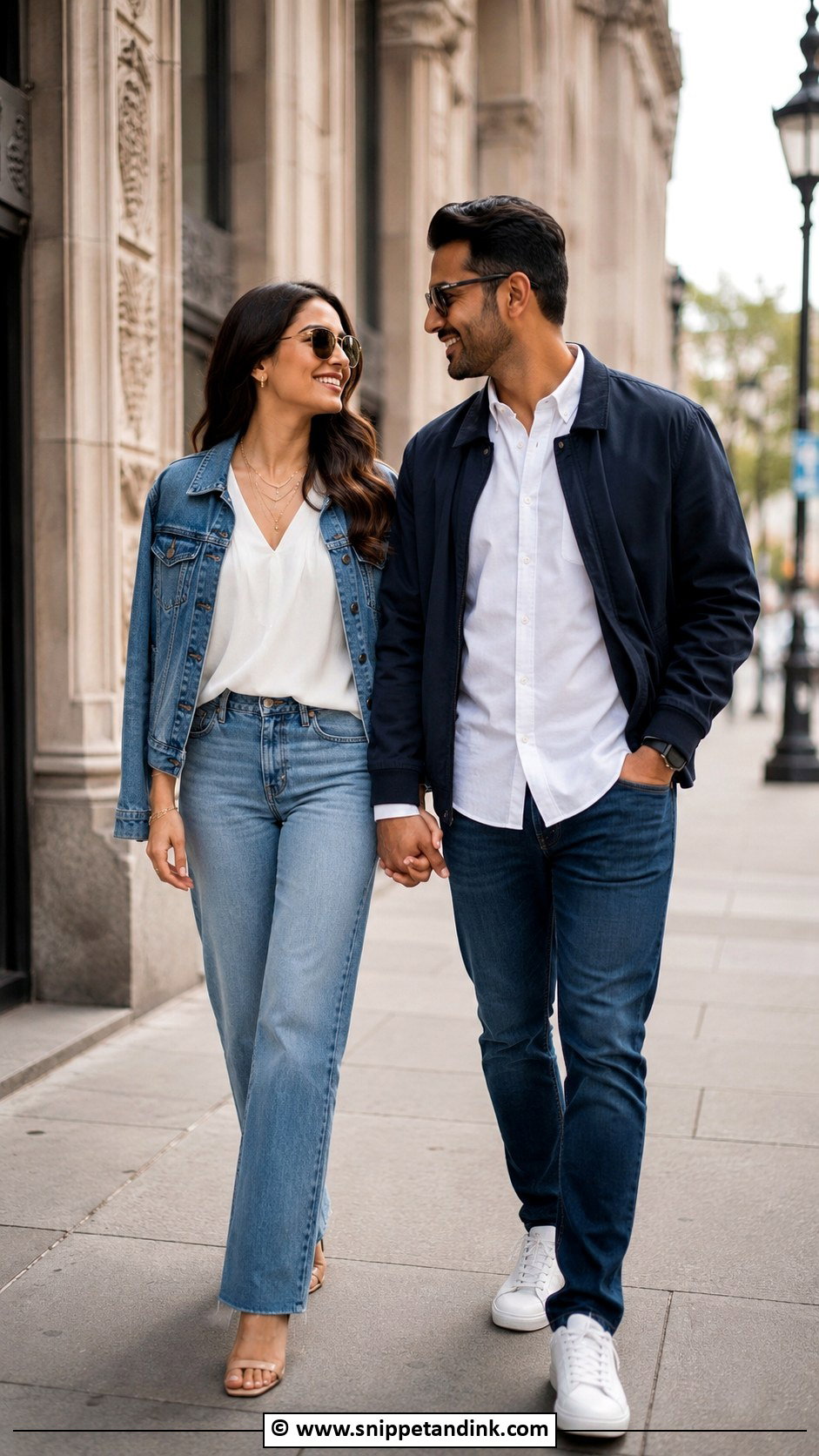 Pre Wedding Shoot Matching Denim Outfit - Snippet and Ink - 30 Pre Wedding Shoot Outfit Ideas
