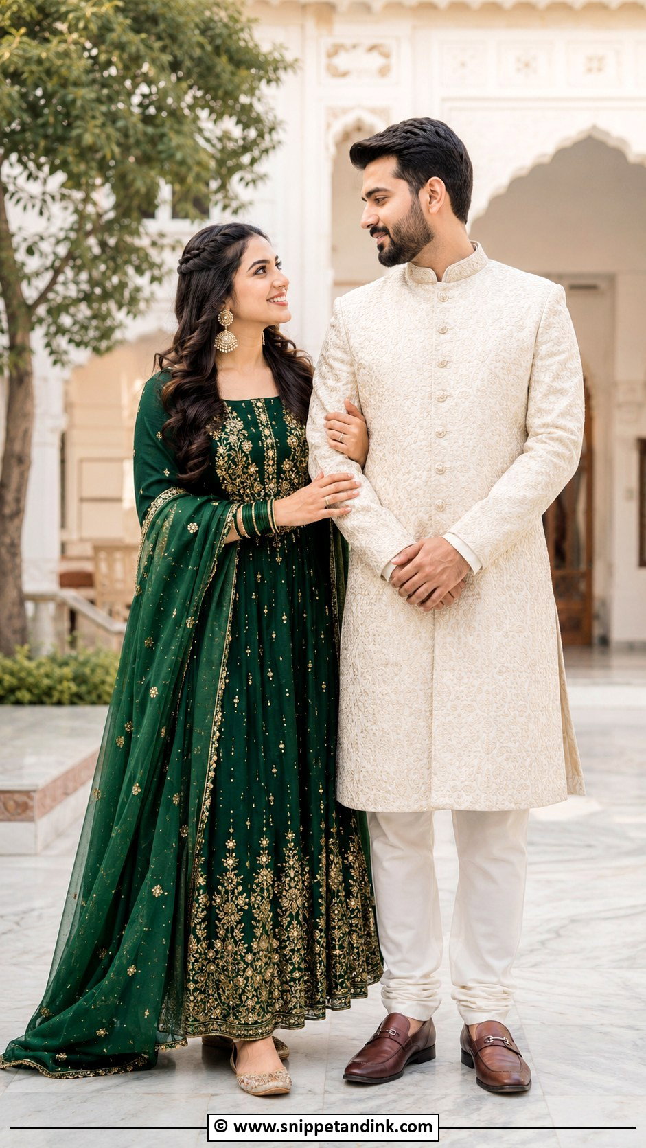 Pre Wedding Shoot Traditional Couple Outfit - Snippet and Ink - 30 Pre Wedding Shoot Outfit Ideas
