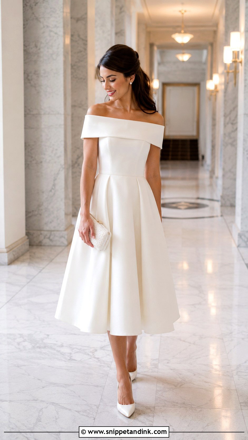 Pre Wedding Tea Length Dress - Snippet and Ink - 30 Pre Wedding Dress Ideas