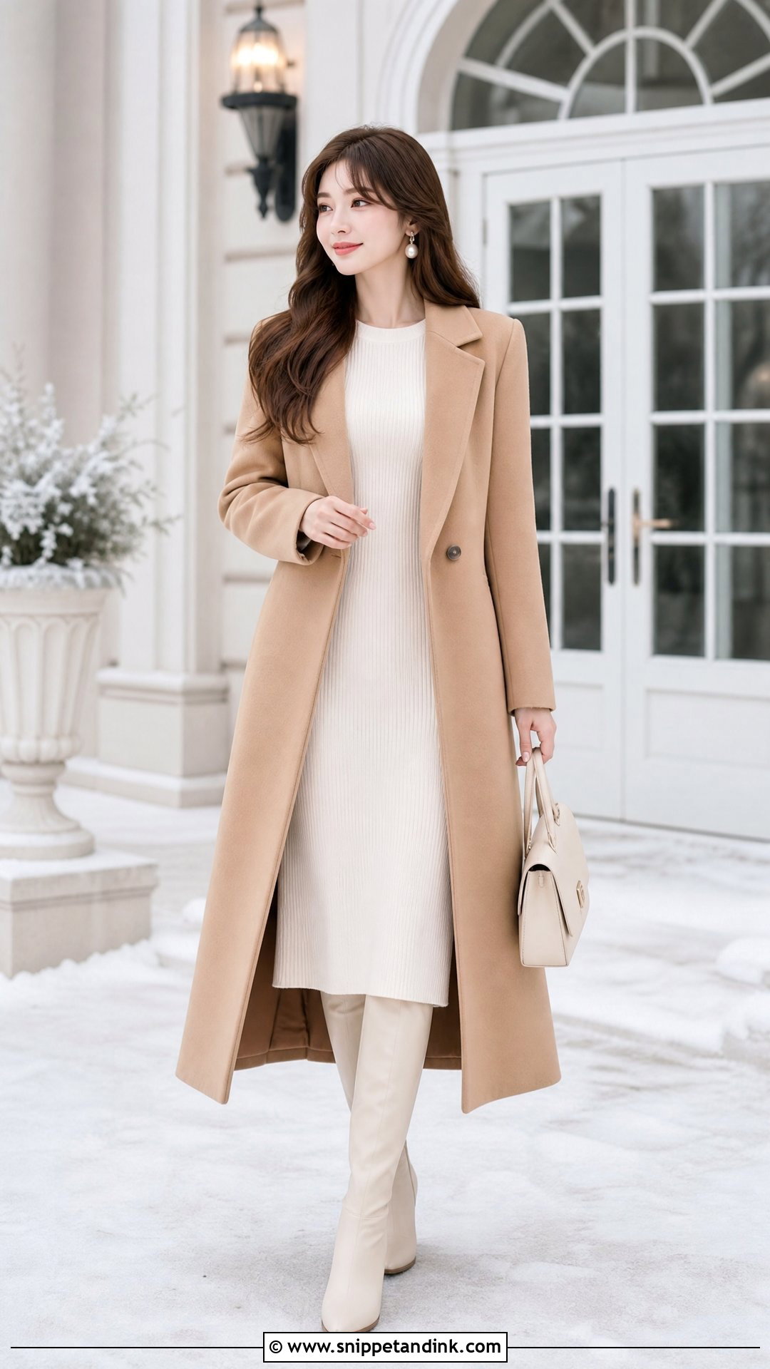 Pre Wedding Winter Party Knit Dress - Snippet and Ink - 20 Pre Wedding Outfits Ideas