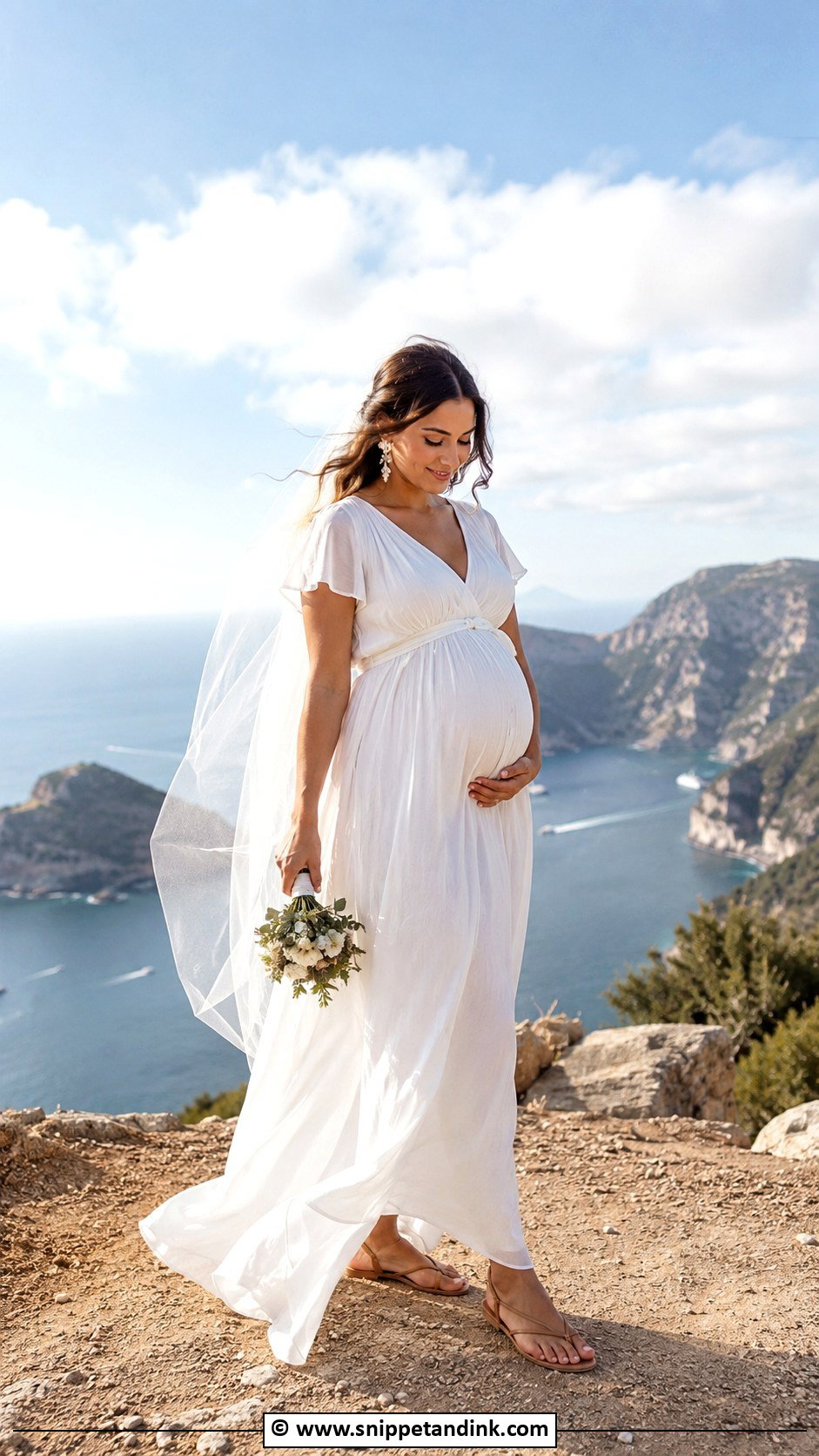 Pregnant Bride Elopement Dress - Snippet and Ink - 30 Pregnant Bride Ideas