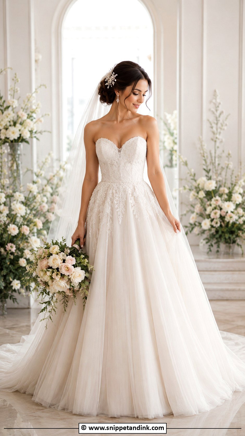 Princess A Line Wedding Dress - Snippet and Ink - 30 A-Line Wedding Dress Ideas