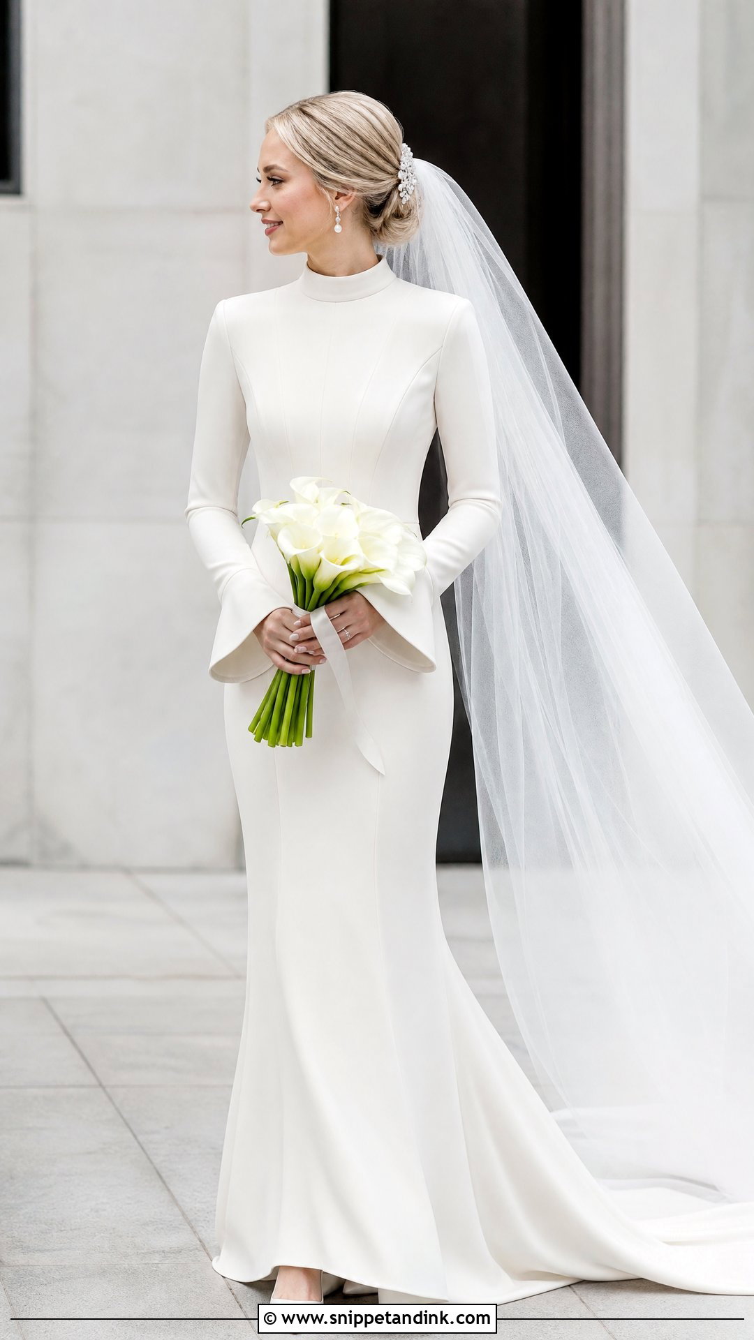 Princess Anne Crepe Wedding Dress - Snippet and Ink - 20 Princess Anne Wedding Dress Ideas