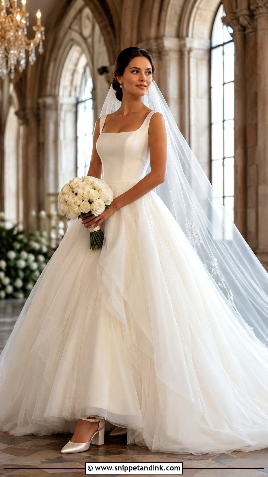 Princess Ball Gown Castle Wedding Dress - Snippet and Ink - 20 Castle Wedding Dress Ideas