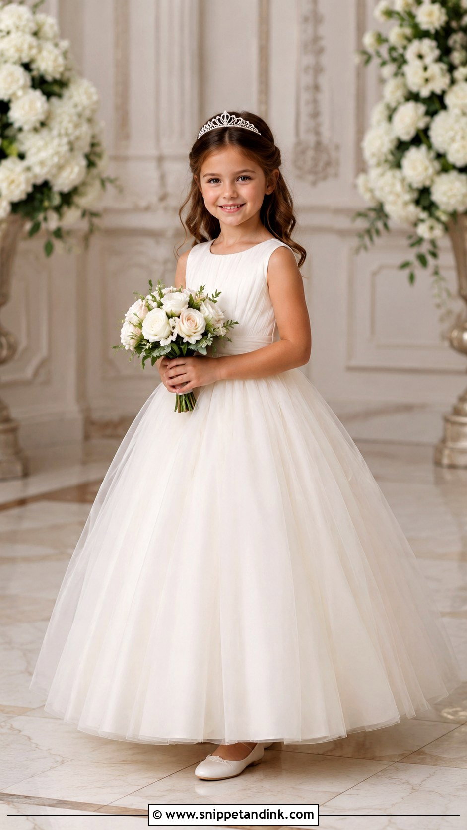 Princess Ball Gown Flower Girl Dress - Snippet and Ink - 25 Wedding Dress for Girls Ideas