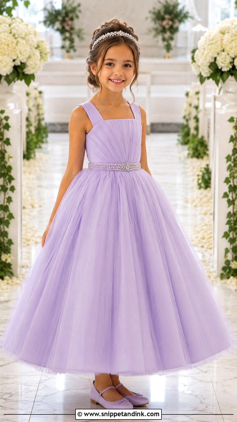 Princess Ball Gown Girl Wedding Dress - Snippet and Ink - 20 Drees Design for Girl Wedding Ideas