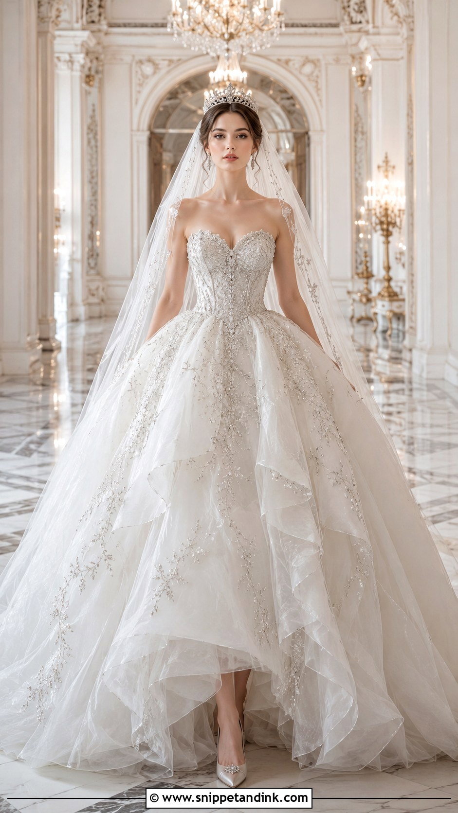 Princess Ball Gown Manhwa Wedding Dress - Snippet and Ink - 20 Manhwa Wedding Dress Ideas