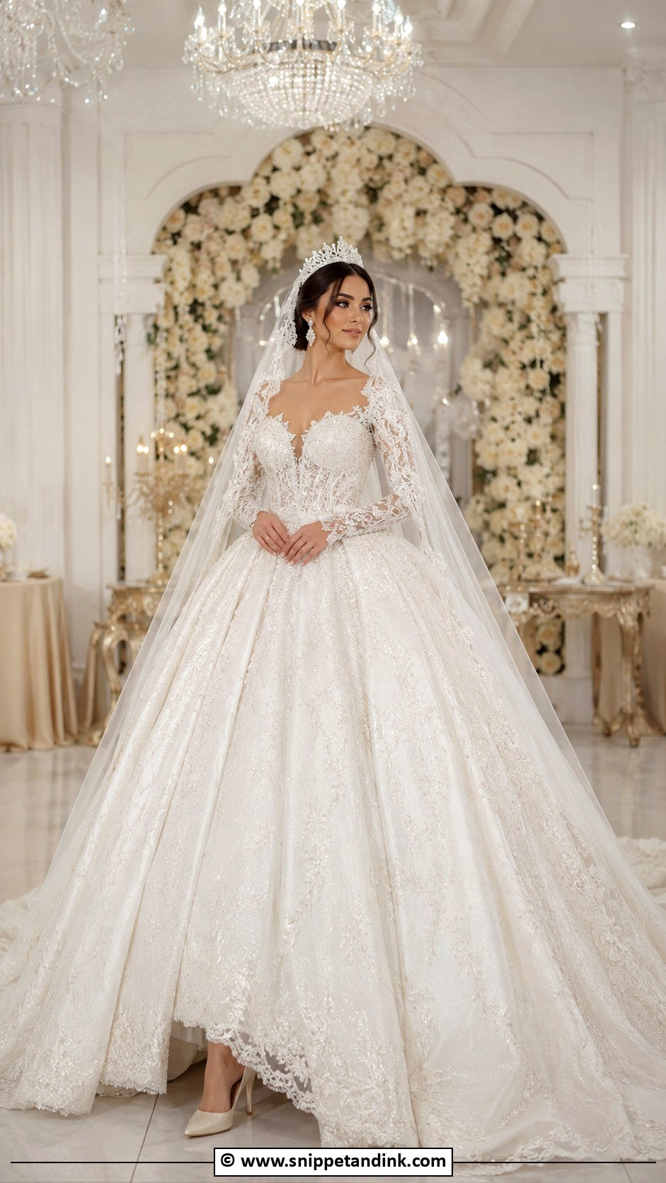 Princess Ball Gown Turkish Wedding Dress - Snippet and Ink - 30 Turkish Wedding Dress Ideas