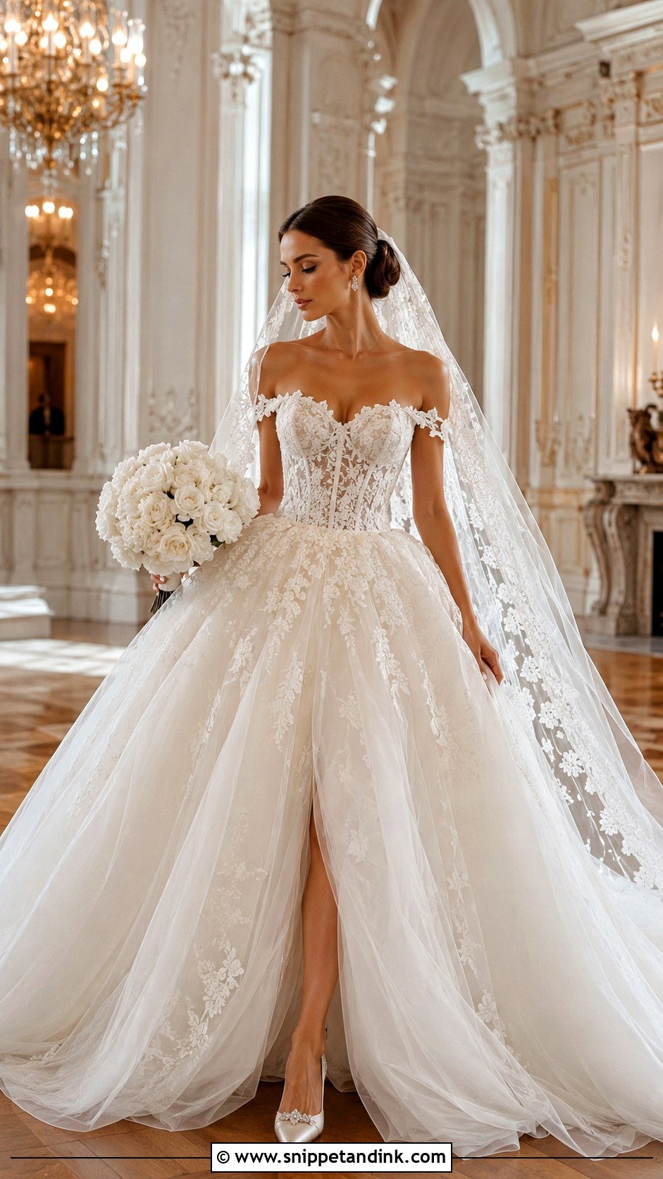Princess Ball Gown Wedding Dress - Snippet and Ink - 20 Dreamy Wedding Dress Fairy Tales Ideas