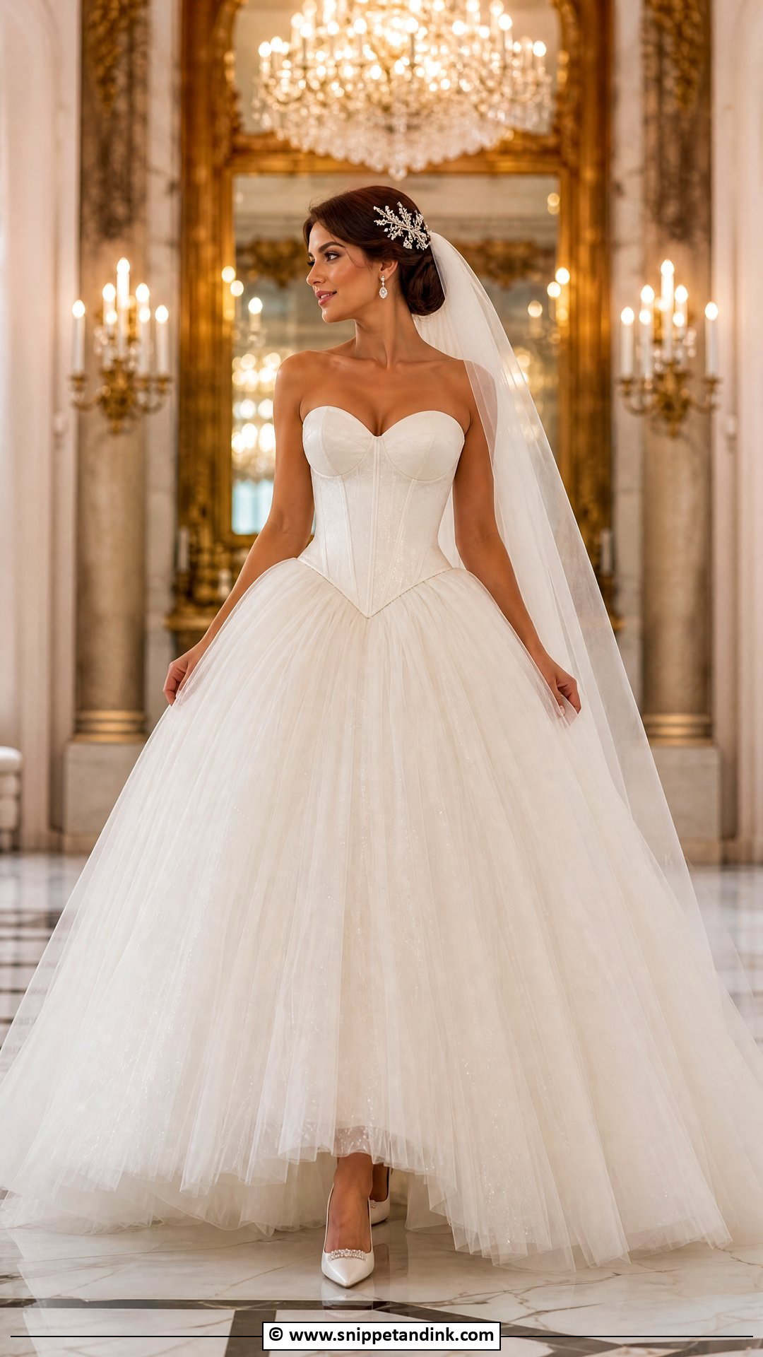 Princess Basque Waist Wedding Dress - Snippet and Ink - 35 Basque Waist Wedding Dress Ideas