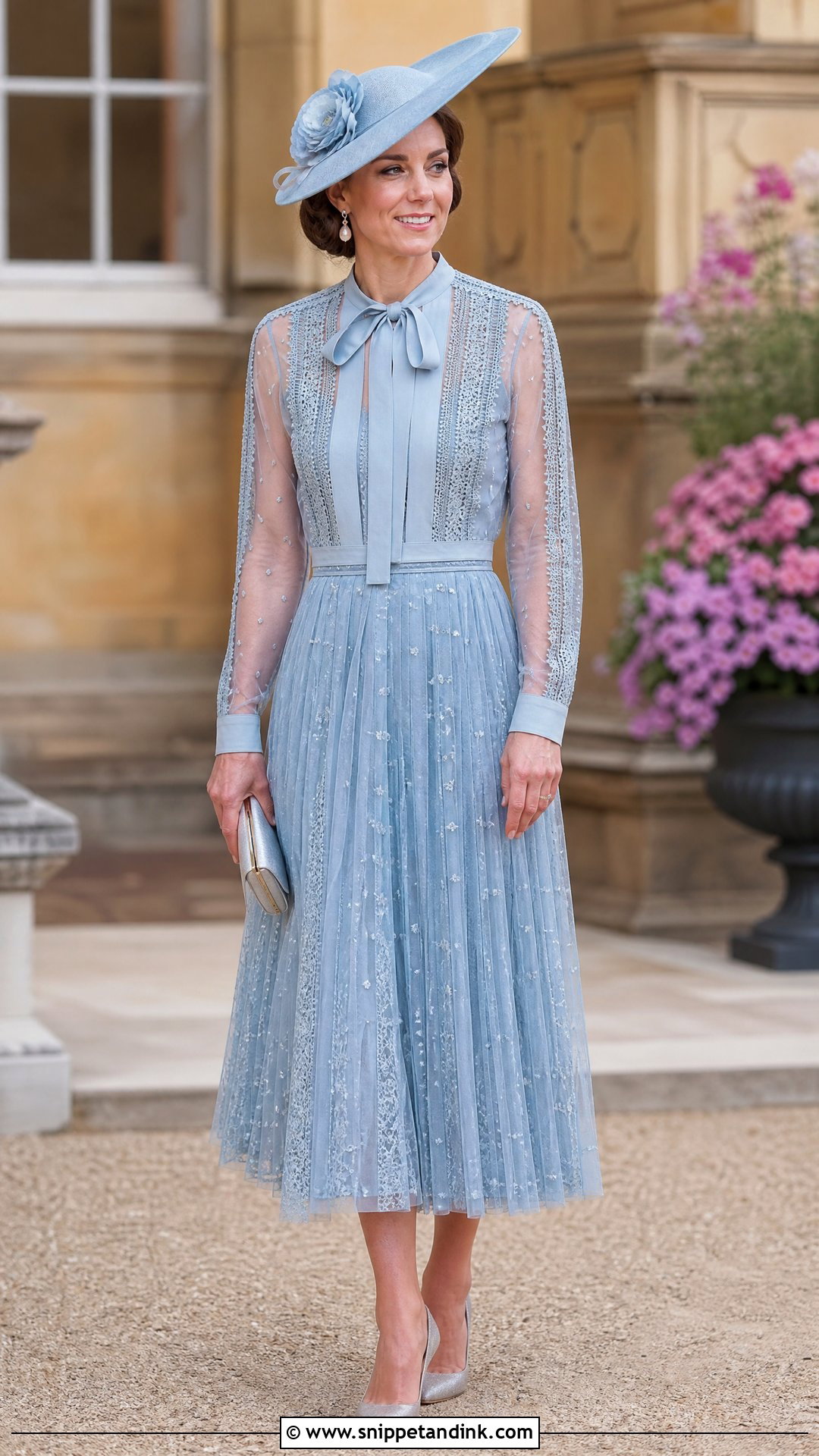 Princess Catherine Blue Elie Saab Dress Outfit - Snippet and Ink - 20 Princess Catherine Dresses
