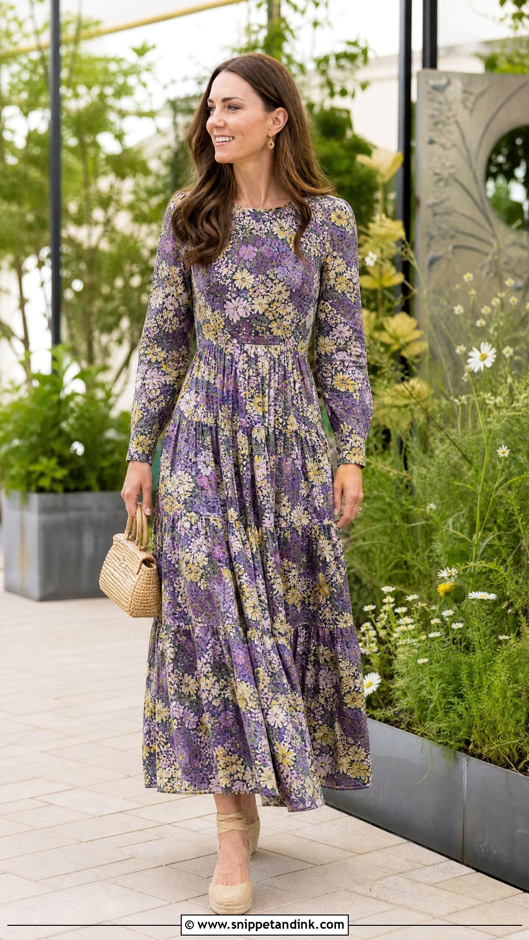 Princess Catherine Erdem Floral Maxi Dress Outfit - Snippet and Ink - 20 Princess Catherine Dresses