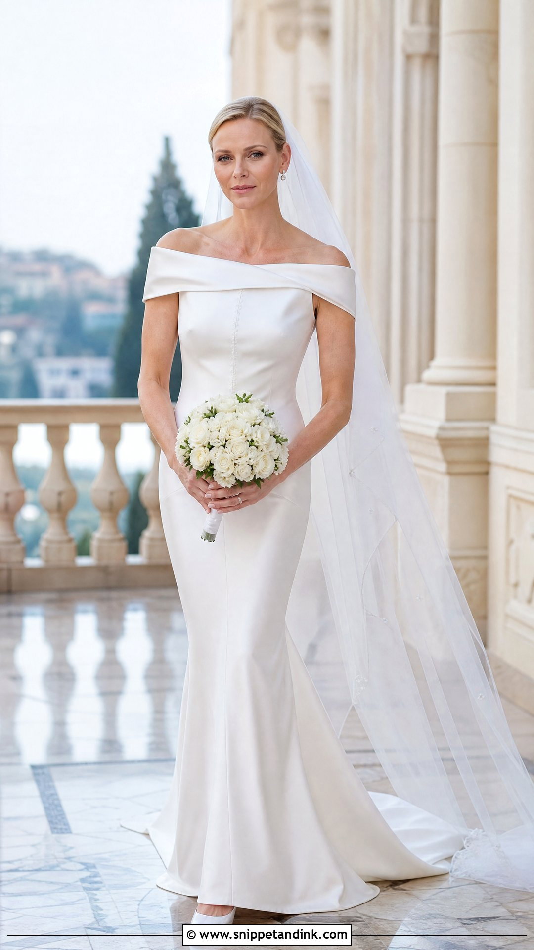 Princess Charlene Royal Wedding Gown - Snippet and Ink - 25 Royal Wedding Gowns