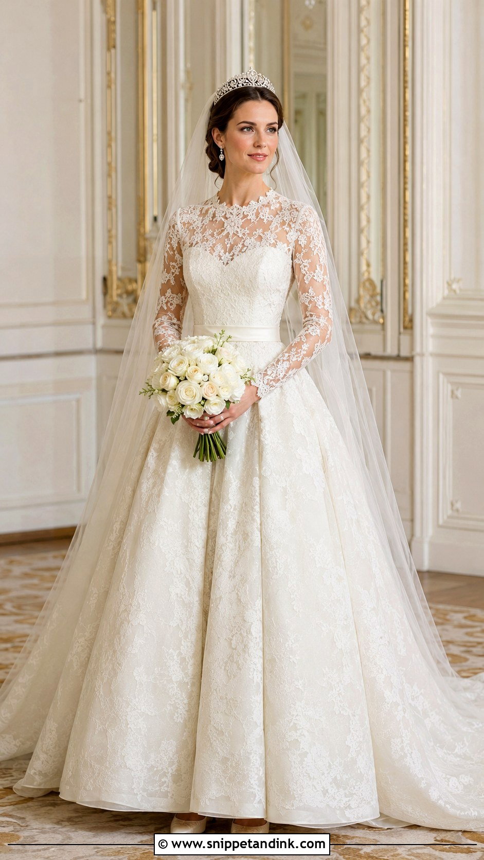 Princess Claire Royal Wedding Dress - Snippet and Ink - 25 Royal Wedding Dresses