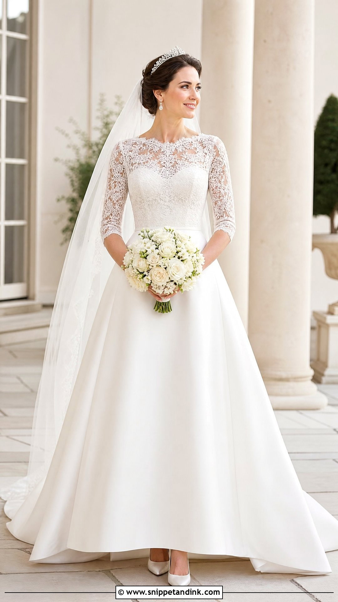 Princess Claire Royal Wedding Gown - Snippet and Ink - 25 Royal Wedding Gowns