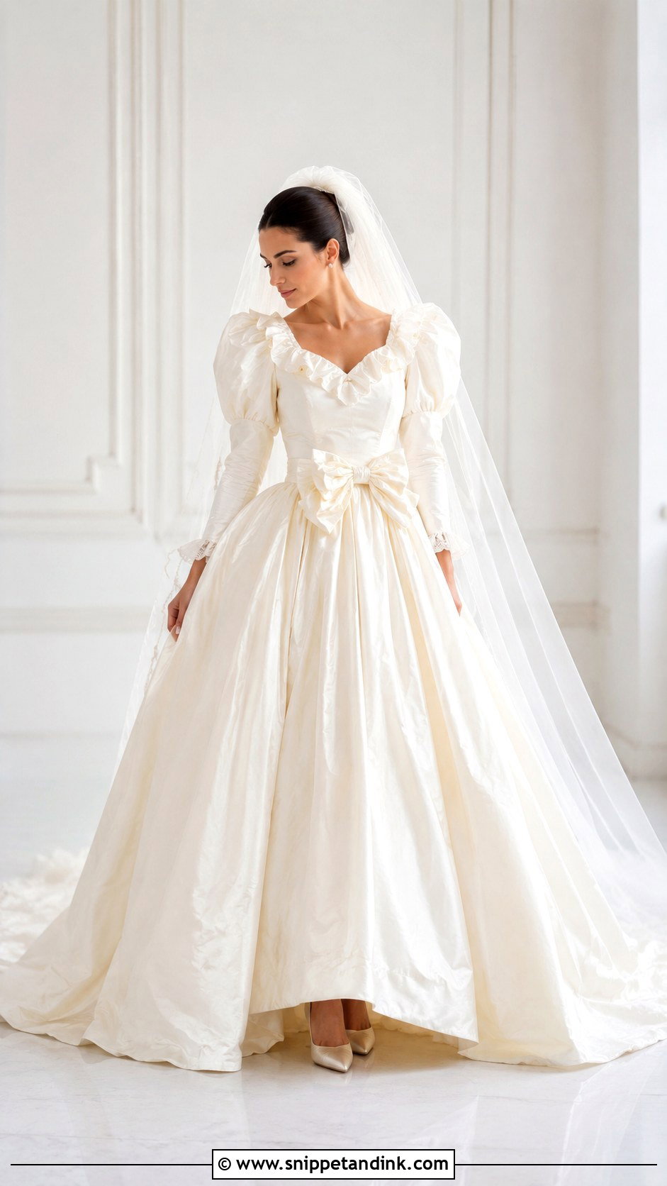 Princess Diana Bow Wedding Dress - Snippet and Ink - 30 Princess Diana Wedding Dress Ideas