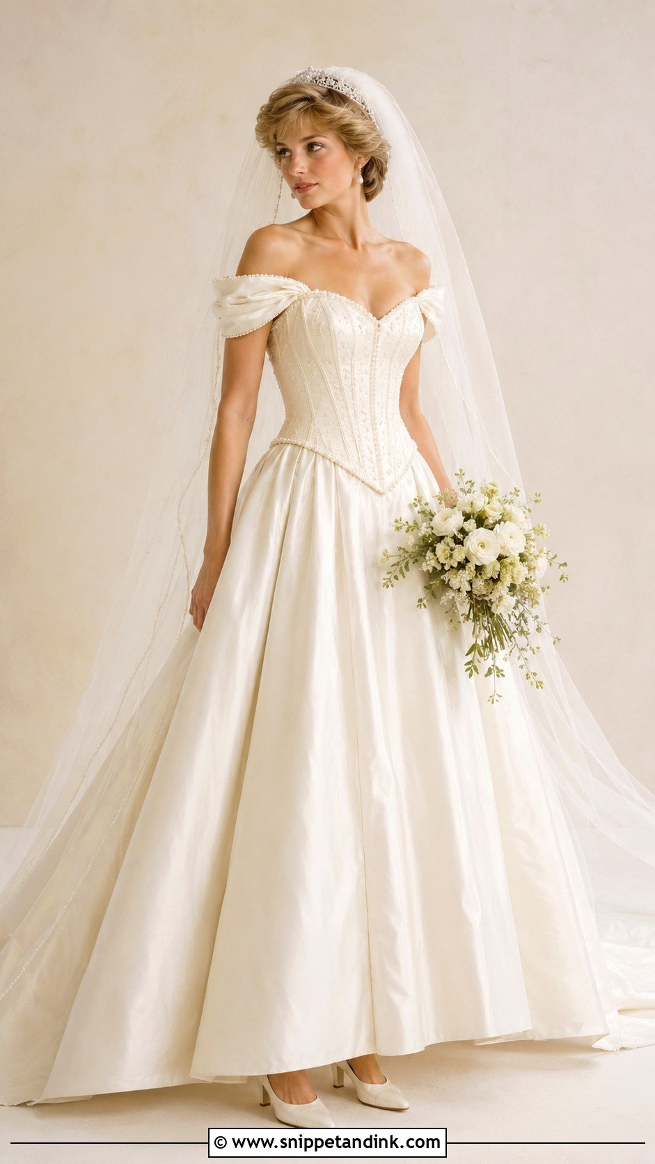 Princess Diana Corset Bodice Wedding Dress - Snippet and Ink - 30 Princess Diana Wedding Dress Ideas