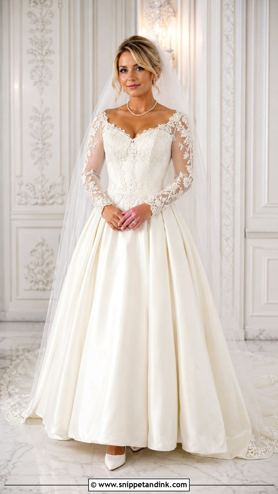 Princess Diana Embroidered Wedding Dress - Snippet and Ink - 30 Princess Diana Wedding Dress Ideas