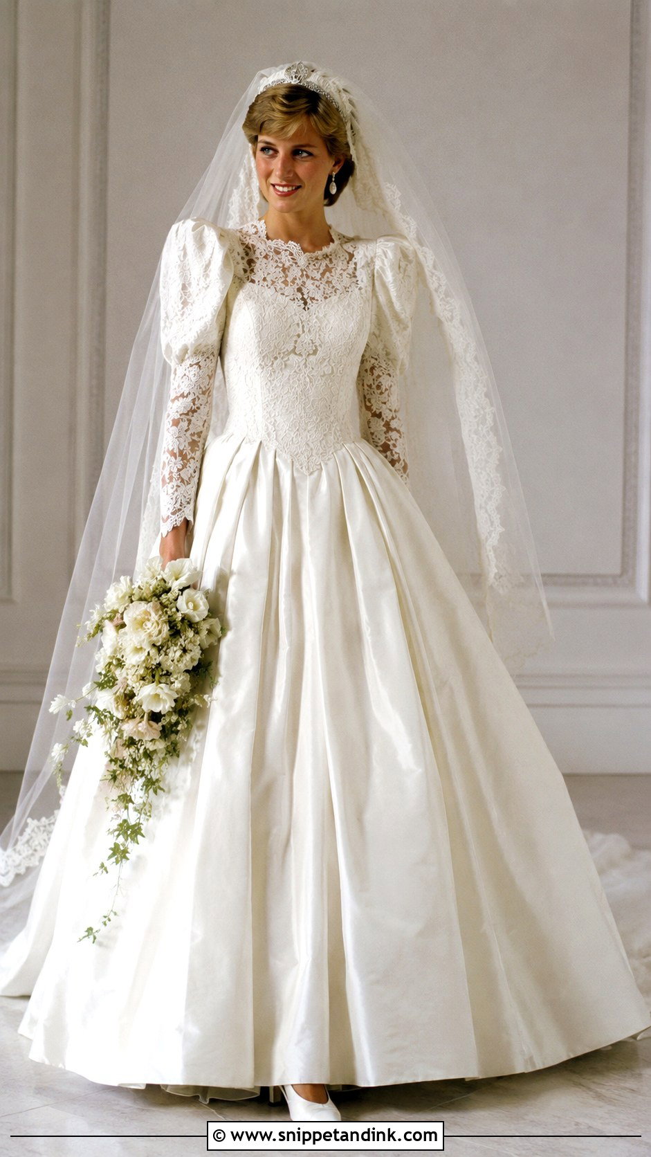 Princess Diana Lace Bodice Wedding Dress - Snippet and Ink - 30 Princess Diana Wedding Dress Ideas