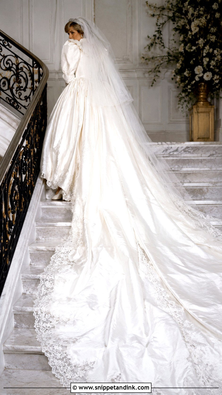Princess Diana Long Train Wedding Dress - Snippet and Ink - 30 Princess Diana Wedding Dress Ideas