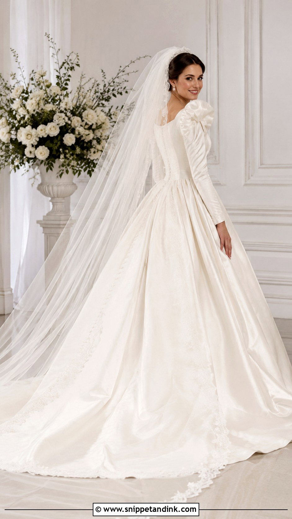 Princess Diana Satin Wedding Dress - Snippet and Ink - 30 Princess Diana Wedding Dress Ideas