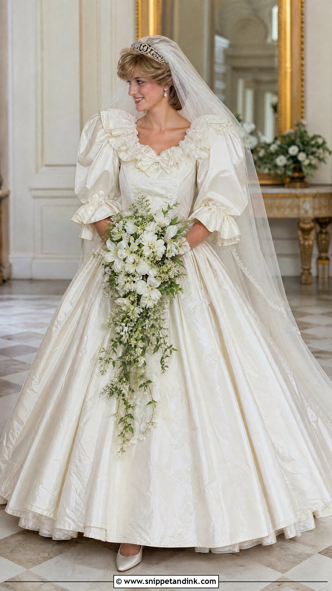 Princess Diana Taffeta Wedding Dress - Snippet and Ink - 20 Celeb Wedding Dress Ideas