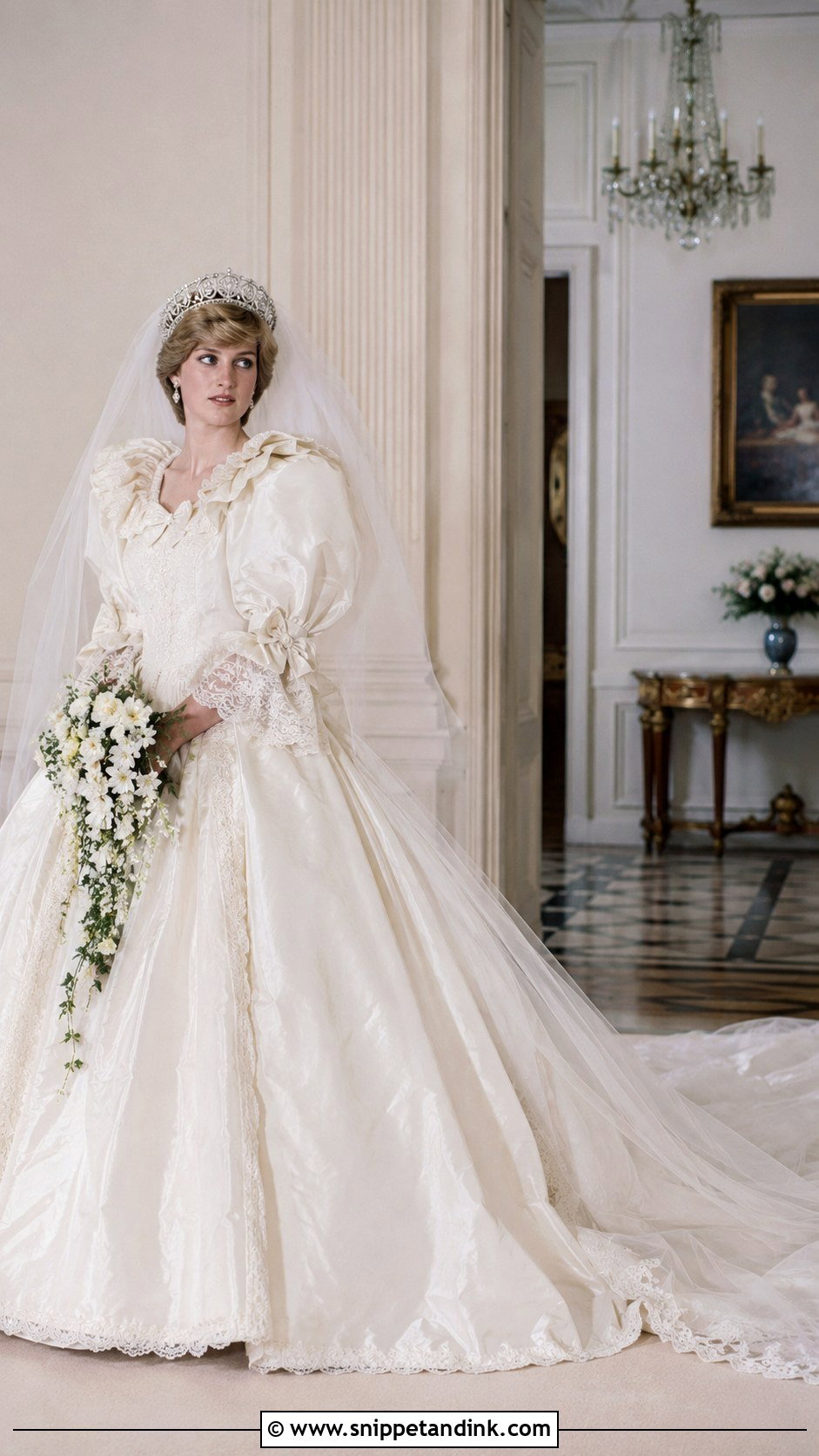 Princess Diana Wedding Dress - Snippet and Ink - 20 Celebrities Wedding Dresses