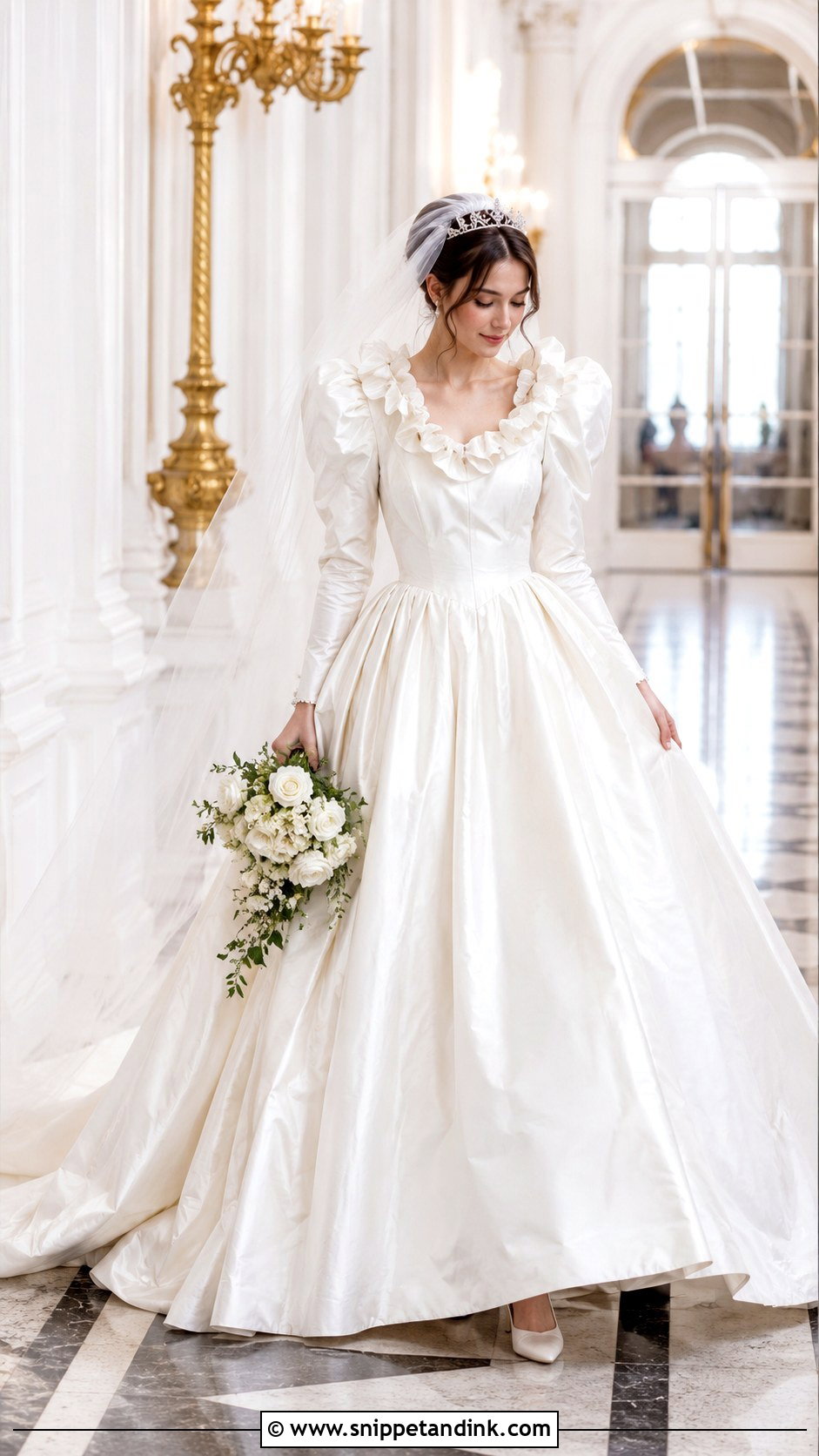 Princess Diana Wedding Dress - Snippet and Ink - 30 Celebrity Wedding Dresses